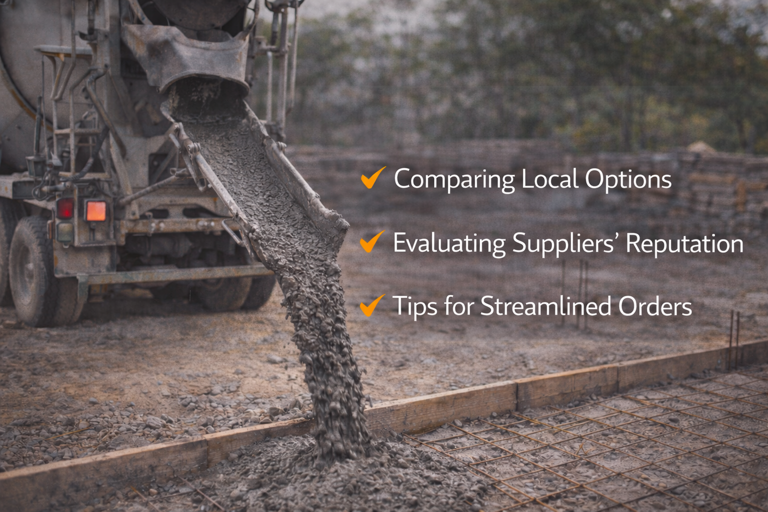 Local Concrete Suppliers Near Me How to Find Reliable Options